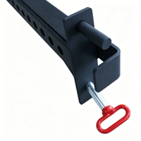 Paire de bras de sécurité robustes et réglables pour usage commercial, stabilisateurs pour rack de squat et accessoires de protection pour développé couché