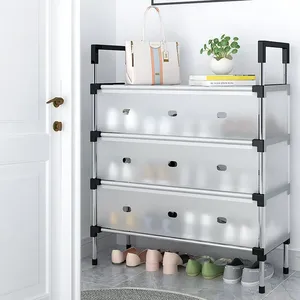 <span class=keywords><strong>Scarpiera</strong></span> Fai-da-Te Antipolvere in Tubi di Acciaio Inox, Multistrato, Economica, Salvaspazio, Resistente <span class=keywords><strong>e</strong></span> Durevole - Product Image 1