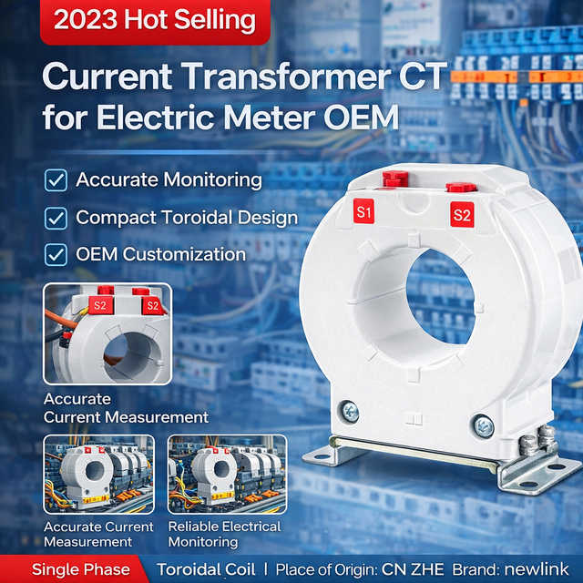 2023 Good Sell Single Phase Current Transformer CT Electric Meter with Toroidal Coil Autotransformer OEM Newlink