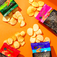 Groothandel Indonesische Cip Garnalen Chips Koolhydraten Kantoorsnacks 85G Aziatische Casual Voedselleverancier Voedsel