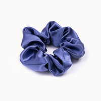 Chouchous en satin moelleux de couleur unie pour femmes et filles, accessoires capillaires de style européen et américain