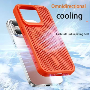 Funda Refrigerante para Teléfono con Disipación de Calor para <span class=keywords><strong>iPhone</strong></span> 17 16 15 14 13 12 <span class=keywords><strong>11</strong></span> Pro Max Plus, Cubierta Magnética Rígida Transpirable - Product Image 1