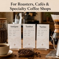 Carte de saveurs de café personnalisée pour présentoir de comptoir de café, feuille de notes de dégustation de grains, insert de menu pour boutique de café