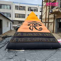 Pyramide gonflable de 3 m, tente géante gonflable personnalisée pour la publicité d'événements et de salons professionnels