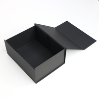 Boîtes cadeaux en carton rigide pliables avec fermeture magnétique, logo UV noir premium personnalisé