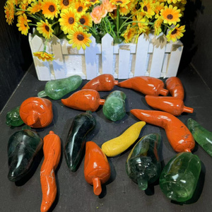 Venta al por mayor de <span class=keywords><strong>cristal</strong></span> tallado de buena calidad <span class=keywords><strong>verde</strong></span> fluorita pimienta jaspe rojo Chile para Decoración - Product Image 3