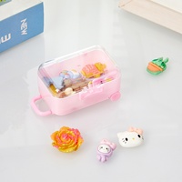 Valise transparente en plastique, boîte à bonbons, emballage cadeau pour enfants, mini bagage à main, design de voyage de style européen