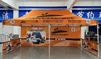 Tente publicitaire en alliage d'aluminium 10x20 avec logo personnalisé pour événements en plein air, salons professionnels, promotions, vendeur, tente chapiteau Pop 3x3