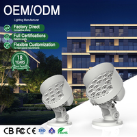 Projecteur LED IP65 à angle de faisceau réglable, construction en aluminium, pour parc à thème