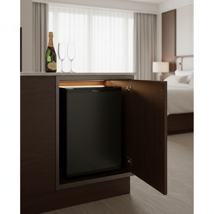 Mini-réfrigérateur silencieux électronique 40L avec porte en mousse - Refroidisseur de boissons écoénergétique pour la maison et le bureau (UE) - Product Image 1