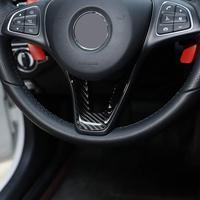 Volant de voiture en Fiber de carbone véritable pour Benz GLC classe C W205 X253 2015-2019 accessoires de décoration intérieure de voiture