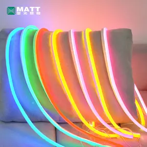 Matt drop shipping NO MOQ custom 12V LED neon flex rope light flexible strip light led tube neon light for DIY neon sign