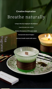 Bougie parfumée Nénuphar, Ornement d'ambiance fraîche, Verre lumineux, Bougie d'aromathérapie, Cadeau souvenir d'anniversaire - Product Image 5