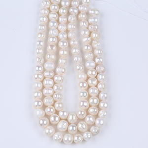 Perles en poudre de perle d'eau douce naturelle 7-8mm/8-9mm/9-10mm Perles de couleur en vrac pour accessoires de bijoux DIY - Product Image 3