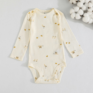 Ropa de Bebé de 6 a 24 Meses, Unisex, Mono con Lindo Estampado de Dibujos Animados, Traje para Gatear para Bebés, Conjunto de Cinco Piezas de Algodón para Otoño, de Fábrica - Product Image 6