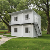 Cabine de bureau modulaire préfabriquée en conteneur, pièce en conteneur portable finie pour chantier de construction