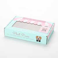 Boîte d'expédition personnalisée en PVC avec rabat supérieur pour friandises pour animaux, emballage cadeau pour boulangerie, boîte en carton ondulé avec logo