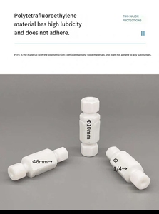 บอลวาล์วเทตระฟลูออโรพลาสติกพร้อมเฟอร์รูล วาล์ว PTFE แบบ Y ชิ้นส่วนสั่งทำจากโรงงานพร้อมข้อต่อท่อ PTFE วาล์วกันกลับ ท่อรูปตัว T - Product Image 6