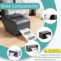 Étiquettes thermiques directes 2''x1'', autocollantes, pour adresses et codes-barres, en rouleaux, compatibles avec la plupart des imprimantes thermiques