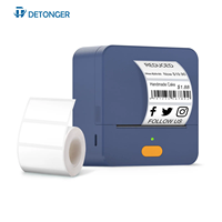 Detonger P1 20-50mm pembuat Label termal nirkabel Mini portabel Printer Label