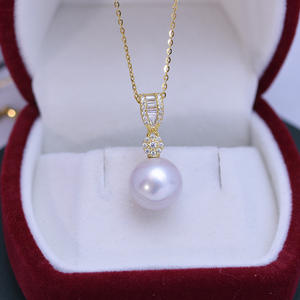 Collar de Perlas de Agua Dulce de Doble Capa de 4-5 mm y Oro 4K para Mujer, con Colgante de Perlas y Cadena para Clavícula, Estilo Temperamental - Product Image 1