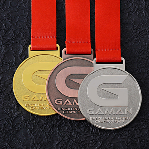 ใหม่โลโก้ที่กำหนดเองบราซิล Jiu-Jitsu รางวัลเหรียญโลหะทำในประเทศจีน - Product Image 5
