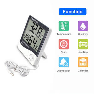 Barômetro exterior interno sem fio digital quente do termômetro - Product Image 6