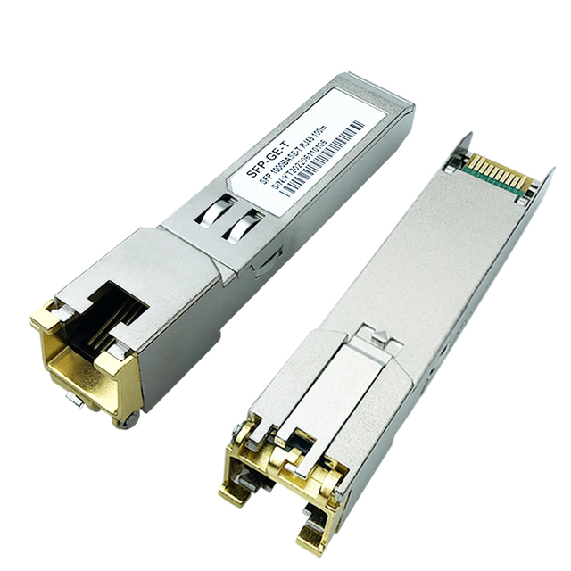 Adaptive 10M/100M/1000M SFP Module with RJ45 Connector Compatible with for Huawei Mikrotik Arista Generic H3C Finisar for FTTH