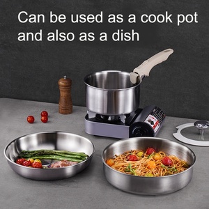 Juego de ollas de acero inoxidable 316 para el hogar con mango extraíble, utensilios de cocina - Product Image 3