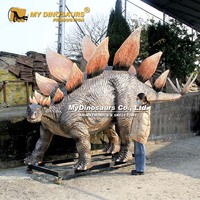 Statue de dinosaure Stegosaurus en fibre de verre pour parc d'attractions MY DINO AD-285