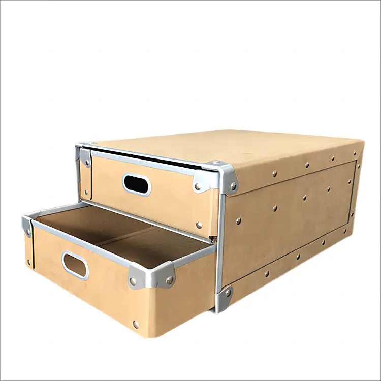 Caja de cajón de almacenamiento impermeable y a prueba de humedad de gama alta de lujo de luz amarilla