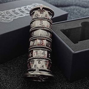 Nouveau <span class=keywords><strong>jeu</strong></span> <span class=keywords><strong>de</strong></span> dés <span class=keywords><strong>de</strong></span> type tour rotatif en métal, 10 pièces, rond, couleur et logo personnalisés, DND, Donjons et Dragons, <span class=keywords><strong>jeu</strong></span> <span class=keywords><strong>de</strong></span> table, <span class=keywords><strong>jeu</strong></span> <span class=keywords><strong>de</strong></span> rôle TRPG - Product Image 2