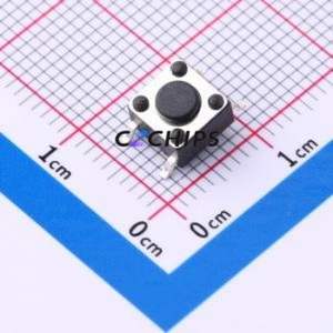 YTS2R0041ABG01 Tactile Switch SMD Switch ( Operating Force: 1.6N )( Switch Length: 6mm )( Switch Width: 6mm ) - Product Image 1