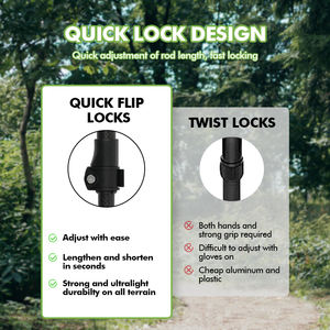 قصب المشي من ألياف الكربون كينجير للرجال والنساء خفيفة الوزن للغاية ارتفاع قابل للتعديل مع مقبض الجوز - Product Image 4