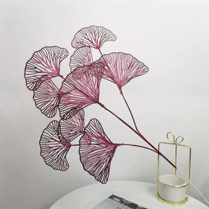 Nouveaux produits : Fleurs artificielles en feuilles de <span class=keywords><strong>Ginkgo</strong></span> <span class=keywords><strong>Biloba</strong></span> en vrac pour la décoration intérieure - Product Image 6