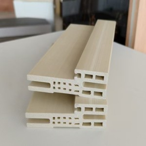 Vendita calda prezzo più economico Wpc foglio di Pvc pellicola Wpc porta telaio materie prime per uso interno porta - Product Image 1