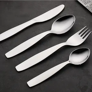 Healthy Material Spoon Fork Knife Cute Kids 304 4pc Stainless Steel Cutlery Set