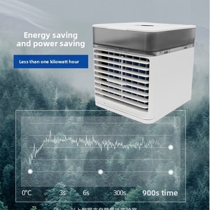 Mini humidificador <span class=keywords><strong>silencioso</strong></span> con enfriador de <span class=keywords><strong>aire</strong></span> alimentado por USB, <span class=keywords><strong>aire</strong></span> acondicionado portátil para dormitorios de estudiantes, uso de escritorio de oficina, nuevo - Product Image 3