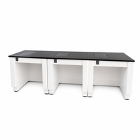 Table de pesée antivibrante en structure acier pour salle d'inspection, poste de contrôle qualité, banc de pesée de laboratoire, mobilier
