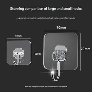 <span class=keywords><strong>Crochet</strong></span> d'<span class=keywords><strong>autocollant</strong></span> adhésif de <span class=keywords><strong>cadre</strong></span> photo fort de clou de cintre de mur de vis sans trace sans poinçon - Product Image 4