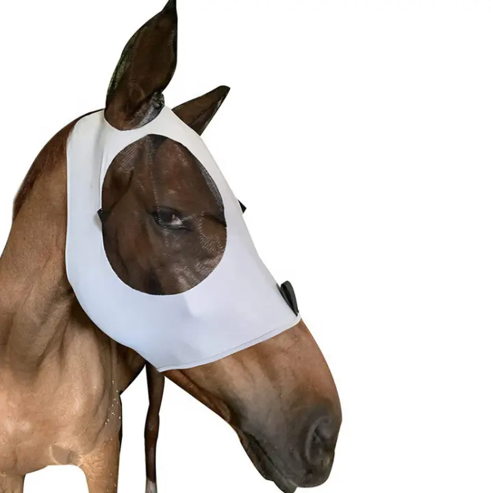 Custom hot selling eye protector horse supplies Stretch Horse Fly Mask with Ears