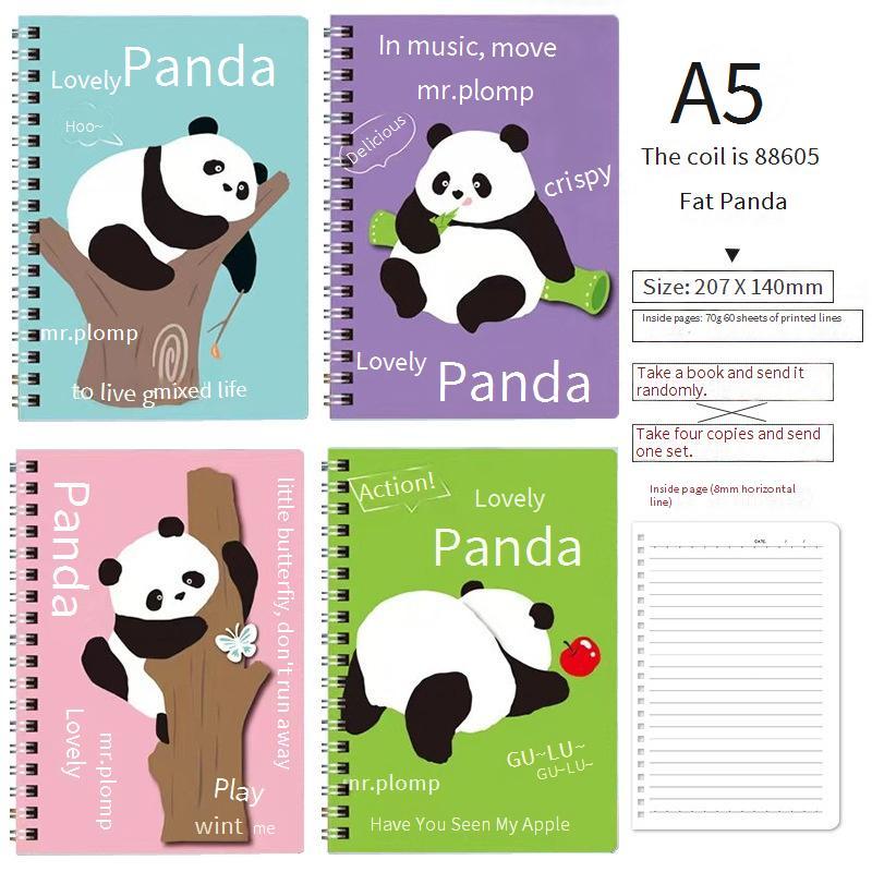Estilo panda colorido.