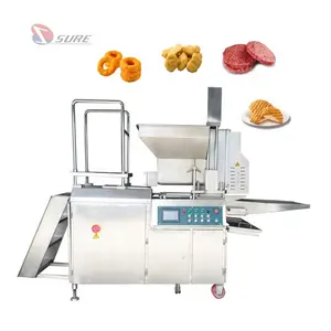 Automatic Fried Onion Production Line Chicken Nuggets Meat Patty Forming Machine Burger Maker Machine