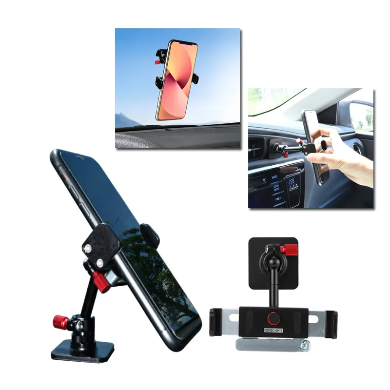 360 Degrees Rotation Rotating and Retractable Mobile Phone Car Holder for Phone Dashboard Mount Windscreen Stand