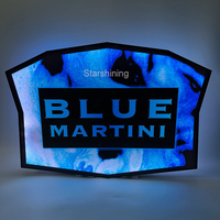 Night Club Lounge LOGO personalizado botella glorificador VIP pantalla letras tablero acrílico mensaje marquesina signo resplandor LED botella presentador