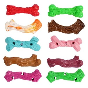 EETOYS ของเล่นเคี้ยวสำหรับสุนัข ยางรูปทรงกิ่งไม้ ของเล่นเคี้ยวสำหรับสัตว์เลี้ยงที่ทนทานและแปลกใหม่ - Product Image 1