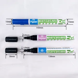 Black/Blue/Red/Green Color Whiteboard Marker Dry Erase Permanent Markers Plastic/Aluminum Tube OEM/ODM Custom Logo and Package