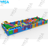 Nouveau design, grand parc de jeux gonflable, parcours d'obstacles gonflable, parcours d'obstacles pour adultes, certifié CE, taille personnalisable