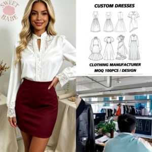 Fashion Elegant <b>Lace</b> Decor Long Sleeve Loose Fit <b>Ladies</b> Blouse Commute Daily Office Wear Stand Collar Women Blouse - Product Image 1