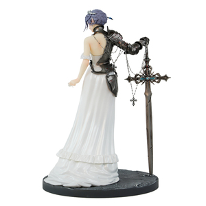 Figurine PVC Guerrière <span class=keywords><strong>Elfe</strong></span> en Robe Blanche avec Armure et Épée, Modèle de Collection Unisexe d'Animation Western, Statue Décorative et Cadeau - Product Image 3